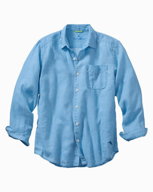 Tommy Bahama Sea Glass Breezer Linen Shirt | Blue Yonder