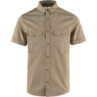 FjällRäven Övik Air Stretch SS Shirt | Suede Brown