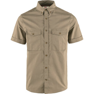 FjällRäven Övik Air Stretch SS Shirt | Suede Brown