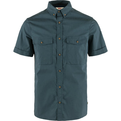 FjällRäven Övik Air Stretch SS Shirt | Mountain Blue