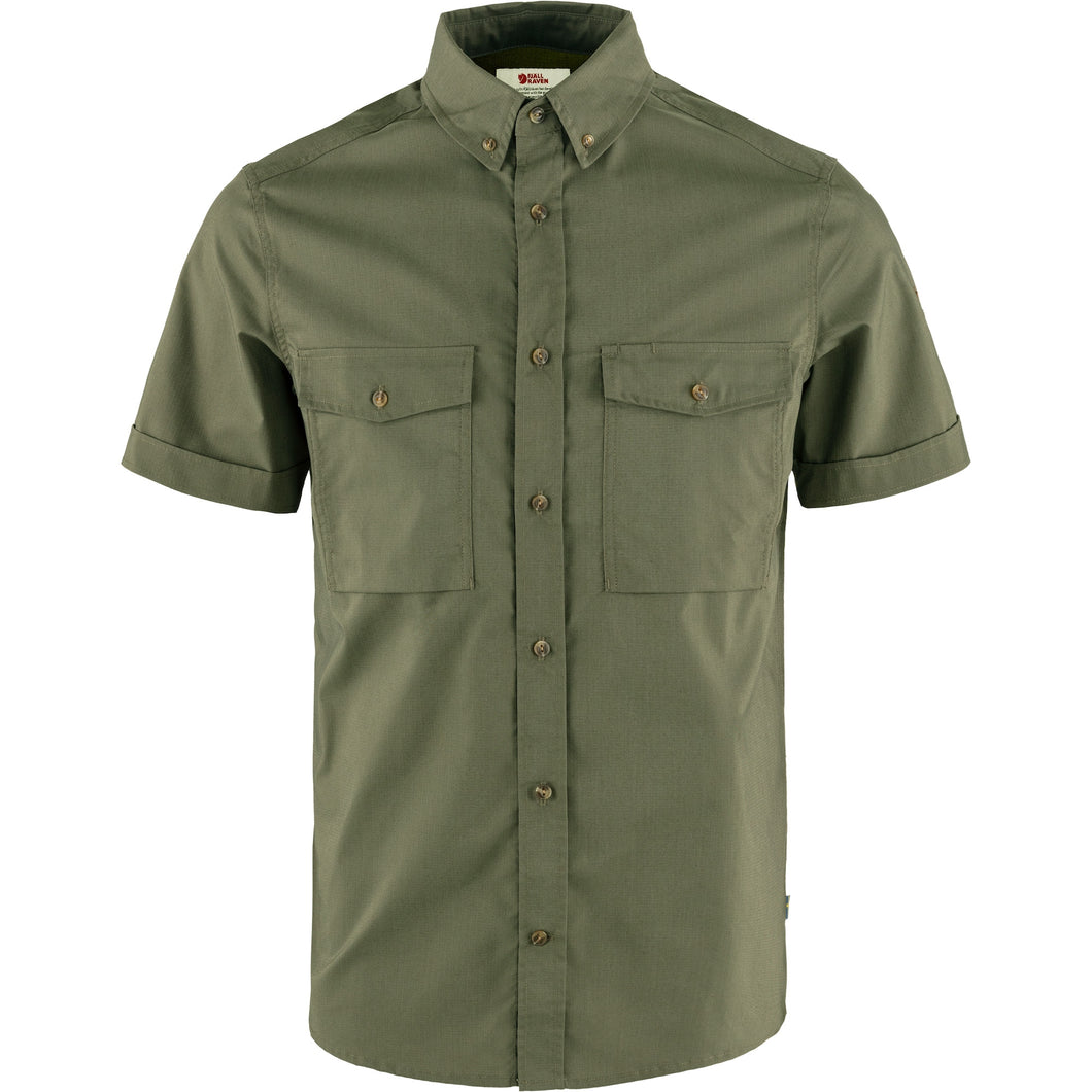 FjällRäven Övik Air Stretch SS Shirt | Laurel Green