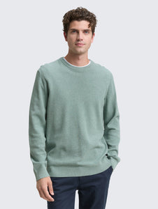 Tom Tailor | Crewneck Knit | Dark Smoke Green