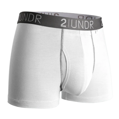 2 Undr | Swing Shift Trunks | White/Grey