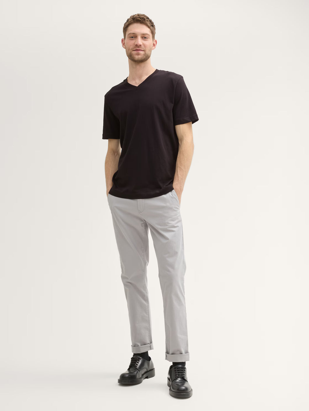 Tom Tailor | 2 Pack V-Neck Shirts | Black