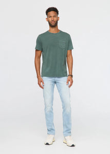 DU/ER | PurePima Vintage Pocket Tee | Washed Peat