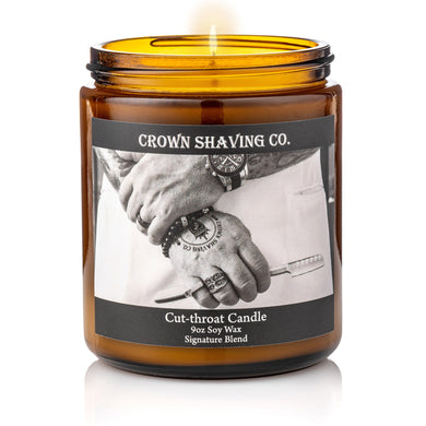 Crown Shaving Cut Throat Candle
