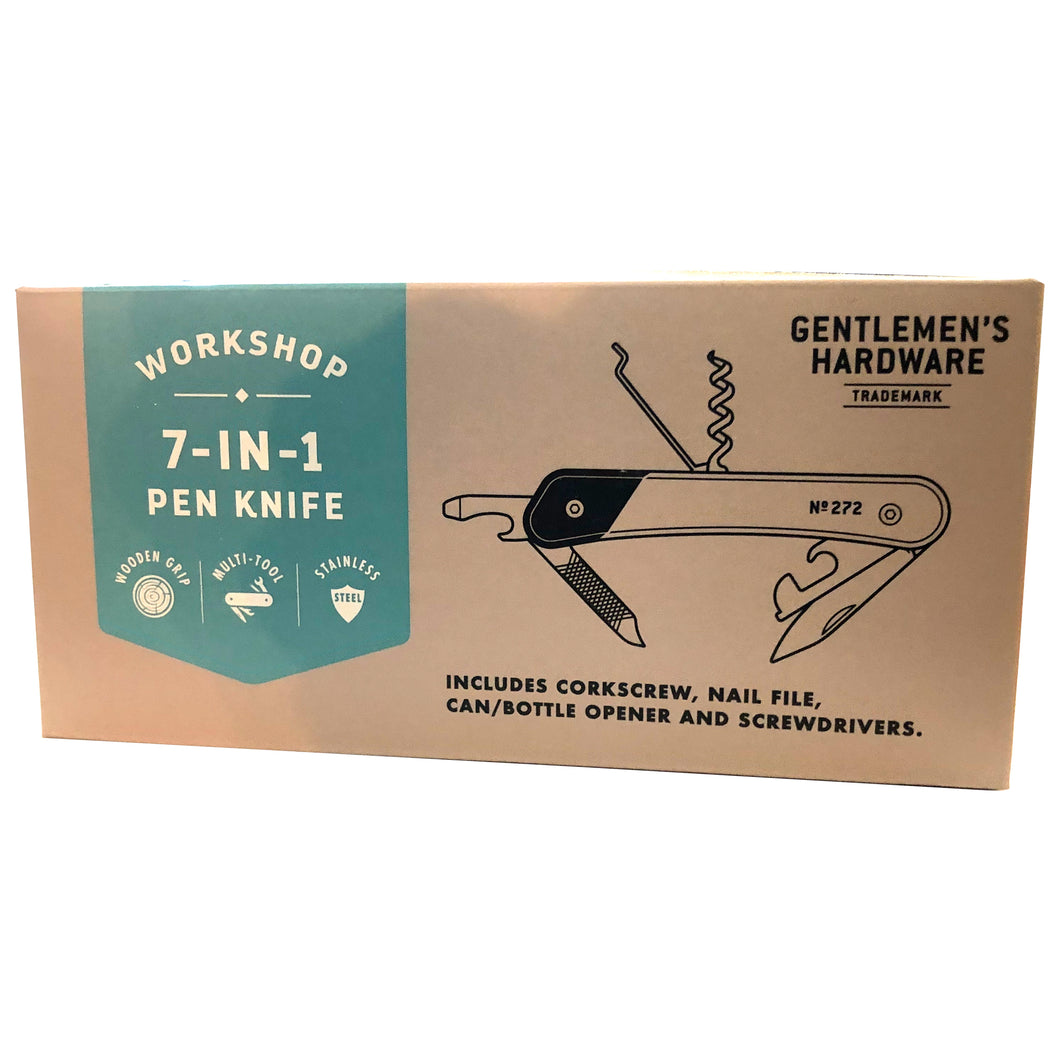Gentlemen's Hardware Workshop 7-IN-1 Pen Knife