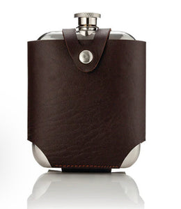 Stainless Steel Flask & Traveling Case By VISKI