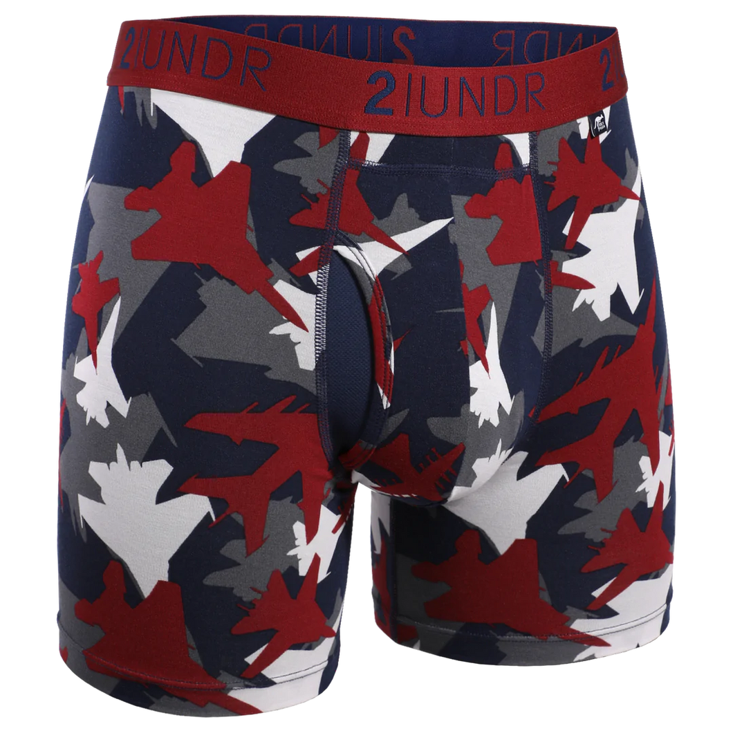 2 UNDR Printed Swing Shift Brief F/W