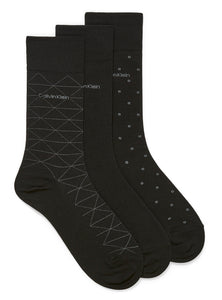 Calvin Klein Geometric 3PK Socks