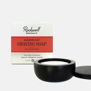 Rockwell Wooden Bowl Shave Soap - Barbershop Scent