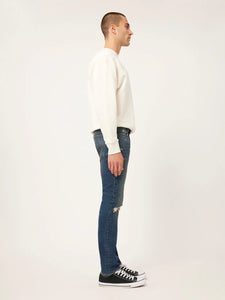 DL1961 Theo Relaxed Tapered Thundercloud Distressed Denim